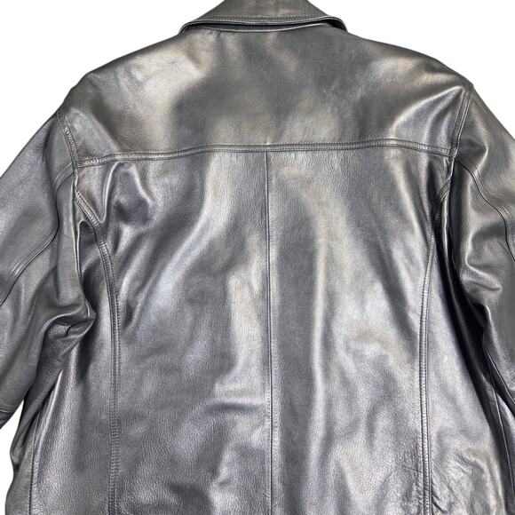 Roundtree & Yorke Burnished Lambskin Leather Jacket Coat‎ Size XL Excellent - Picture 4 of 16
